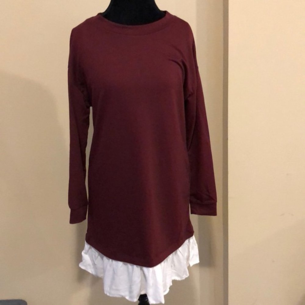 Heart & Hips Dress SZ S - Maroon - EUC